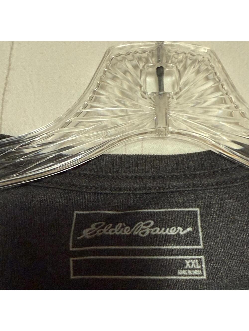 Eddie Bauer Charcoal Gray Graphic Tee Shirt Men's XXL - Picture 4 of 4